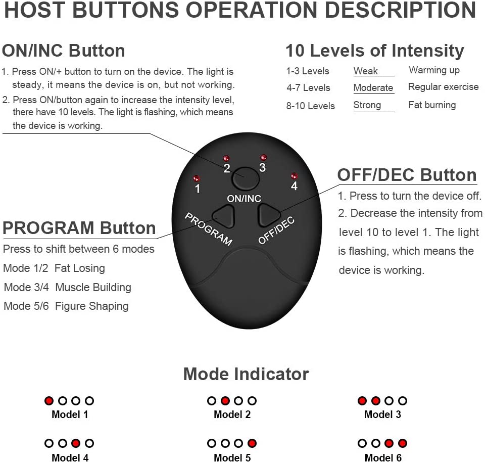 8-Pack Ab & Arm Wireless Stimulator