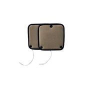 Tone-A-Matic Fabric Cloth Electrodes with Built In Pin-to-Snap Wiresfor EMS/TENS and Abdominal Belts - size: 5"x5" - back view