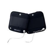 Tone-A-Matic Fabric Cloth Electrodes with Built In Pin-to-Snap Wiresfor EMS/TENS and Abdominal Belts - size: 5"x5" - front view