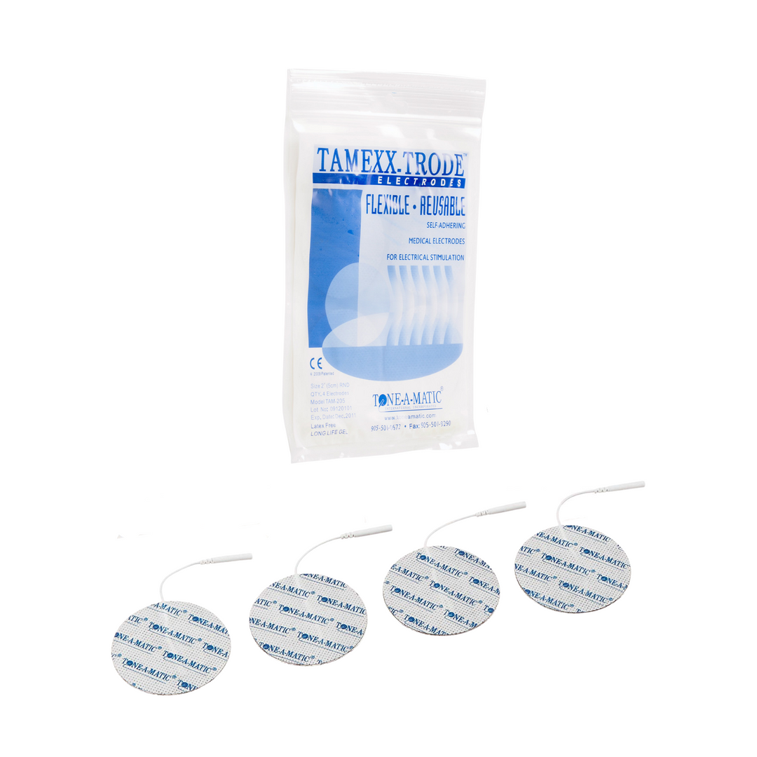 Tone-A-Matic 2.75" self-adhesive electrode replacement pads for EMS & TENS machines