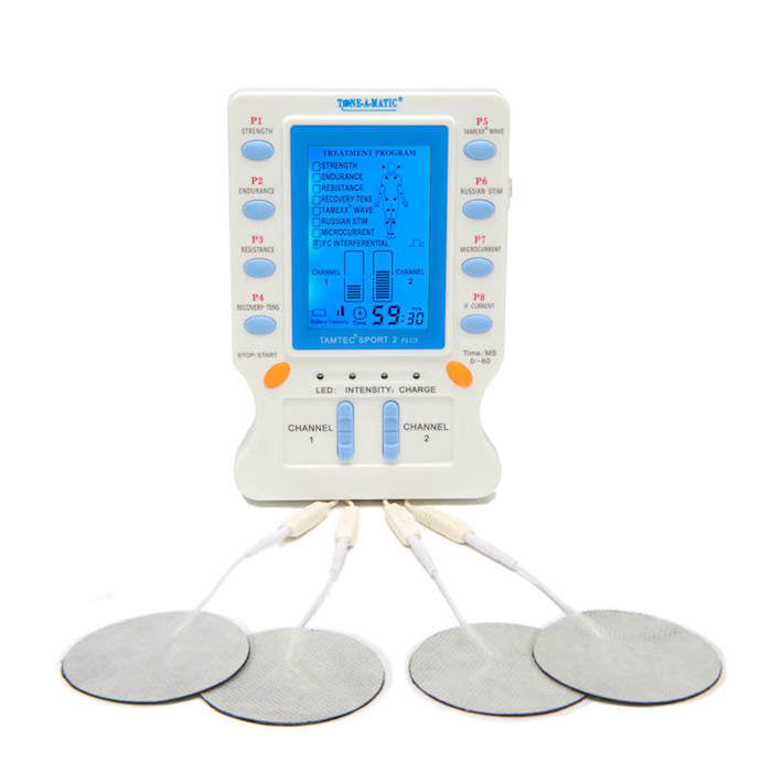 Electronic Muscle Stimulator Machine - Tone-A-Matic TAMTEC 2-Channel unit